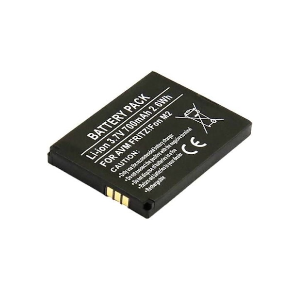 Batteri Telefon Kompatibel AVM Fritz!Fon M2 3,7V 700mAh Li-ion