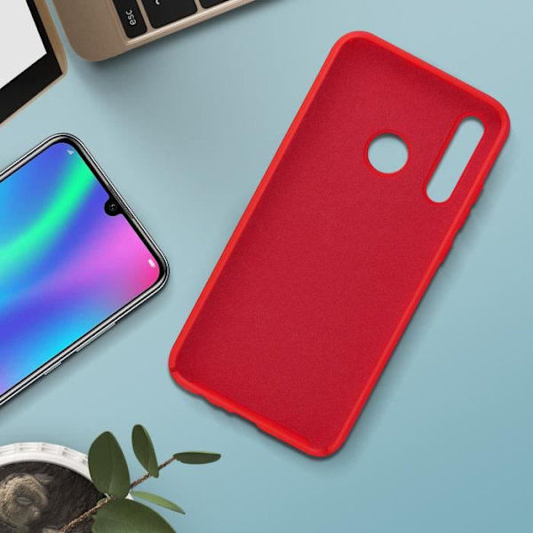 Skyddsfodral - AVIZAR - Huawei P Smart 2019 / Honor 10 Lite - Semi-hård silikon - Röd - Mjuk Röd