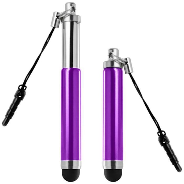 Vetäytyvä Stylet - Avizar - Violetti - Yhteensopiva Kosketusnäytöt - Silikoni pää - 20g