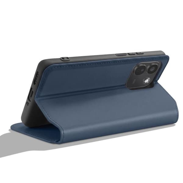 Fodral med lock för Redmi Note 17 Pro / 17 Pro Max Ställfunktion Classic Edition Mörkblå Blå