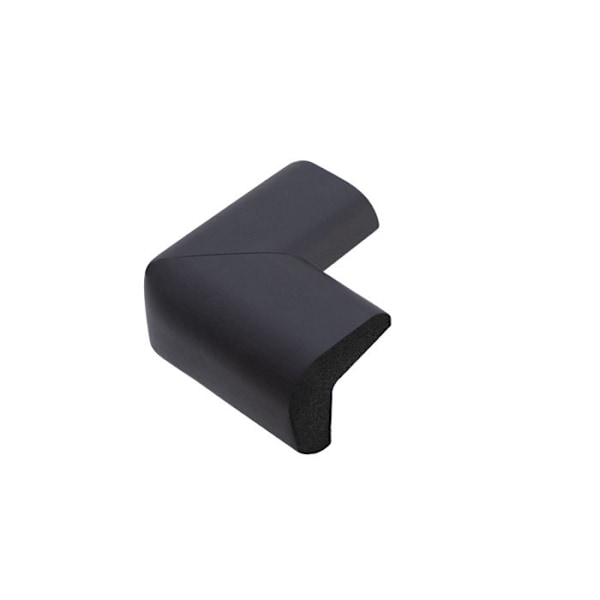 Förpackning med 16 bordshörnskydd Modell L-Shape Anti-Shock från Faugères Svart Svart
