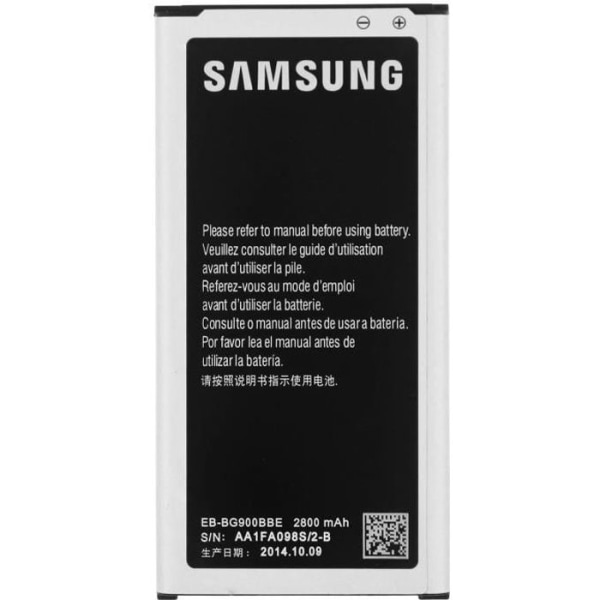 Originalt Samsung batteri til Samsung Galaxy S5 - 2800mAh EB-BG900BBE