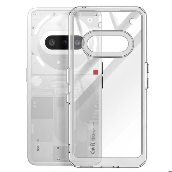 Stöttålig skal - AVIZAR - Nothing Phone 3a - Transparent - Optimal skydd - Ren design Vit