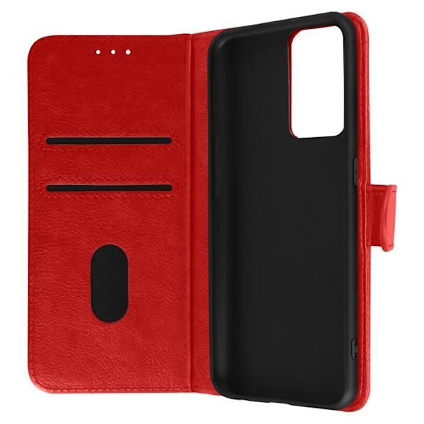 Taske til Oppo Find X5 lite - AVIZAR - Wallet Flip - Rød Röd