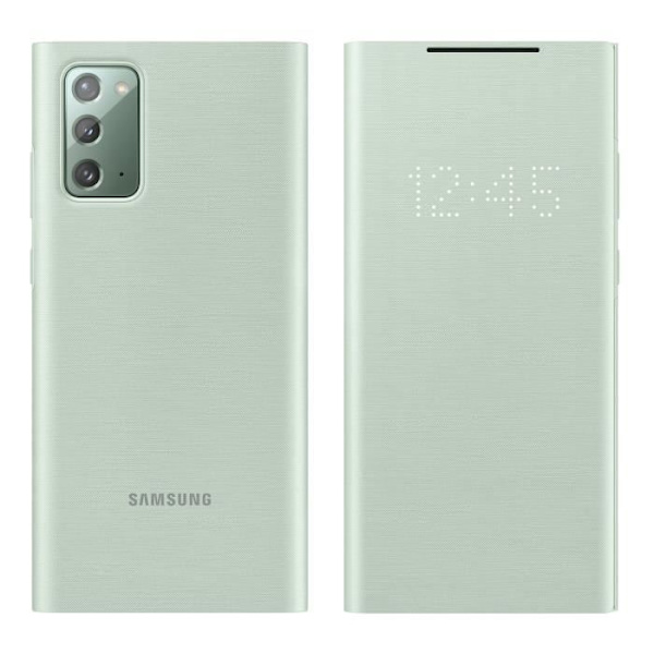 Fodral - Samsung - Galaxy Note 20 - Led View Cover - Grön - Semihårt - Taktile Grön