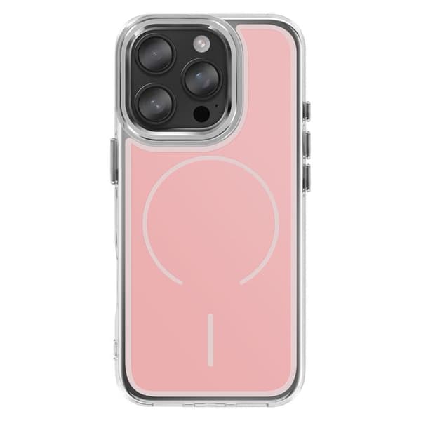 MagSafe-cover til iPhone 16 Pro Ultra Forstærket Bi-materiale Rosa Ros