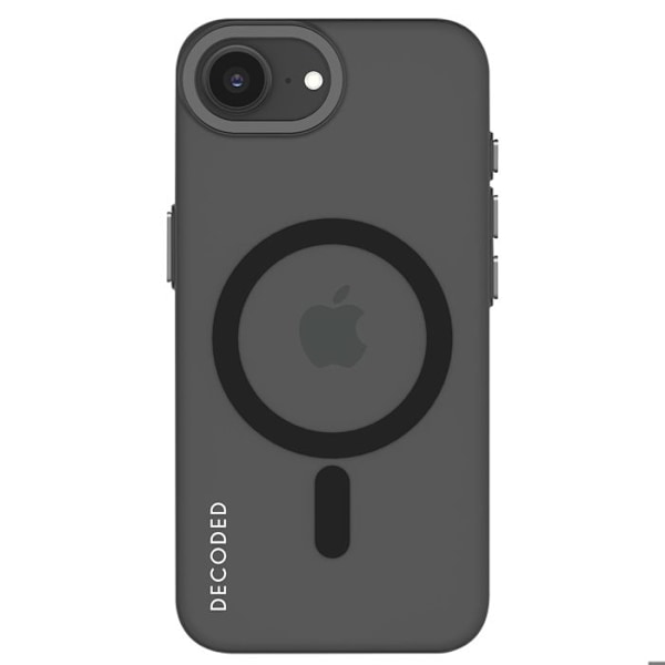 Coque för iPhone 16e MagSafe Antimicrobe Soft Touch Decoded Grå Grå