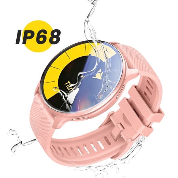 GPS AMOLED Urheilukello Terveysseuranta ja Puhelut IP68 Titmo Vaaleanpunainen Ros