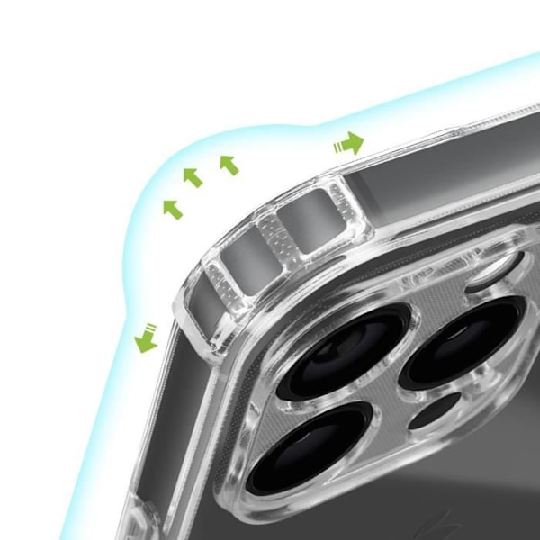Kotelo iPhone 16 Prolle - AVIZAR - Joustava Iskunkestävä - Vahvistetut kulmat - Läpinäkyvä Transparent