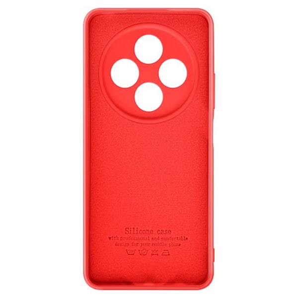Xiaomi Redmi 14C:n puhelinsuojus, puolijäykkä, pehmeä kosketus, naarmuuntumaton, punainen Röd