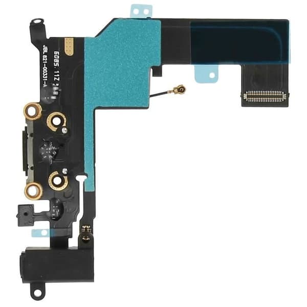 Batterikabel - AVIZAR - iPhone SE - Lightning-stik - 3.5mm jack - Sort Svart