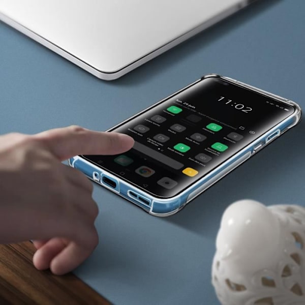 Skyddspaket - AVIZAR - OnePlus Nord - Sidlösa Skal - Härdat Glas 9H - 360° Skydd Vit