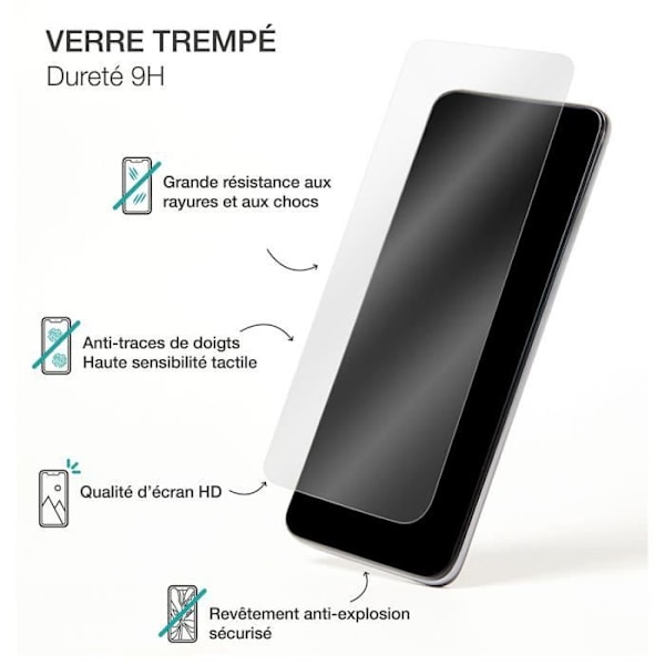 Beskyttelsesglas til Galaxy S24 FE i 2.5D hærdet glas med BigBen transparent rengøringssæt Transparent