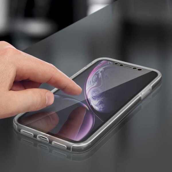 Beskyttelsescover - AVIZAR - iPhone XR - Silikone - Polycarbonat - Transparent 360° Transparent