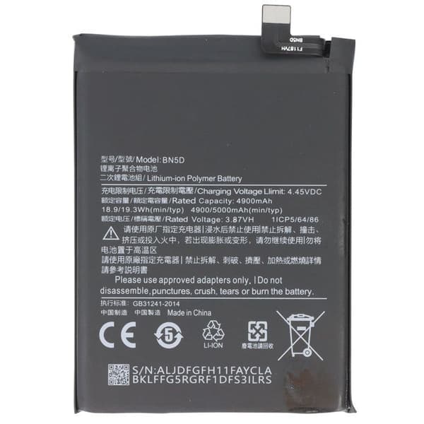 Ersättningsbatteri för Redmi Note 11s Li-Polymer 3,87V 5000mAh 19,35Wh