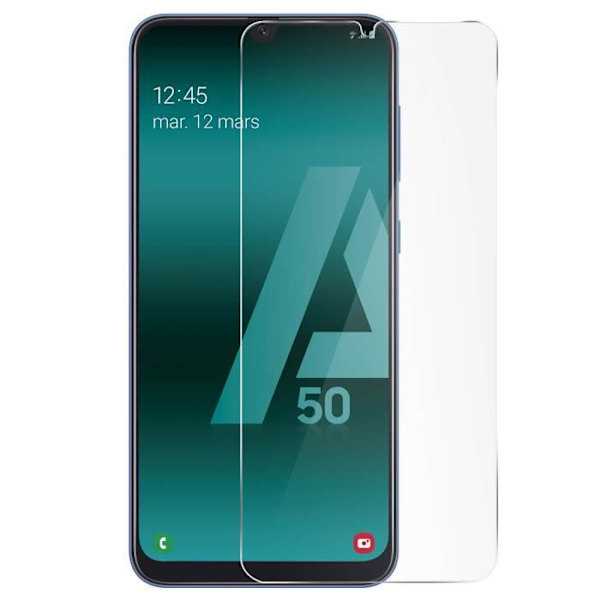 Skärmskydd - 3MK - Samsung Galaxy A50 - Flexibelt stötsäkert glas - Transparent vit - Ultra-tunt Vit