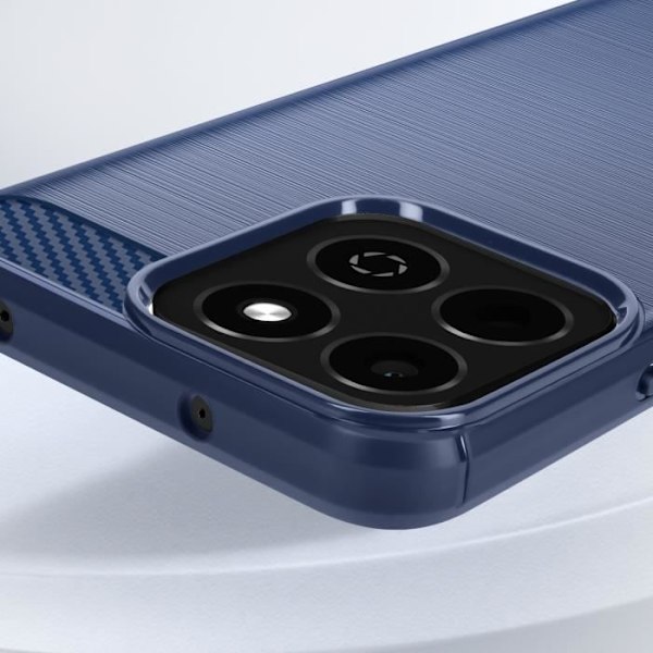 Coque til Honor 200 Smart Silikone Design i Børstet Kul Sort Blå Natt Blå