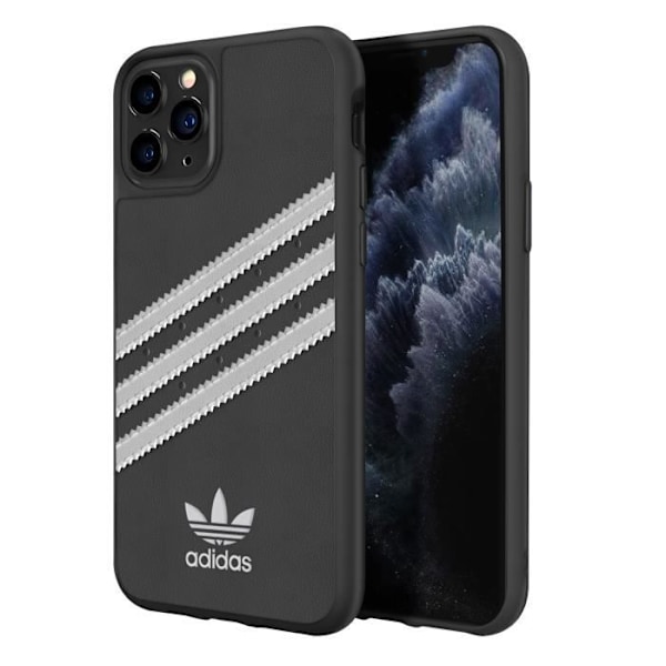 Cover til iPhone 11 Pro Max Raised Edges 3 Stripes Adidas Hvid/Sort