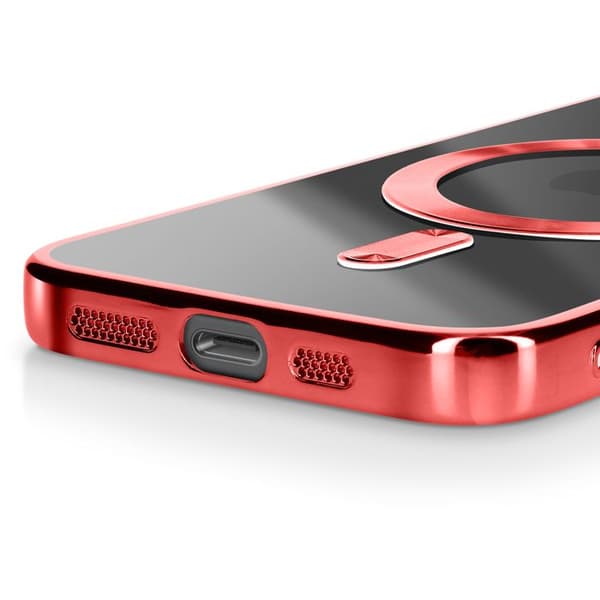 Coque - Silikone - iPhone 16e - Rød - Stødbeskyttelse - Anti-gulning tekstur Röd