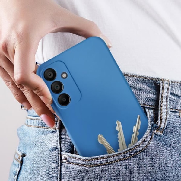 Fodral till Samsung Galaxy A25 5G - AVIZAR - Halvstyv Soft-touch Anti-fingeravtryck Blå Blå