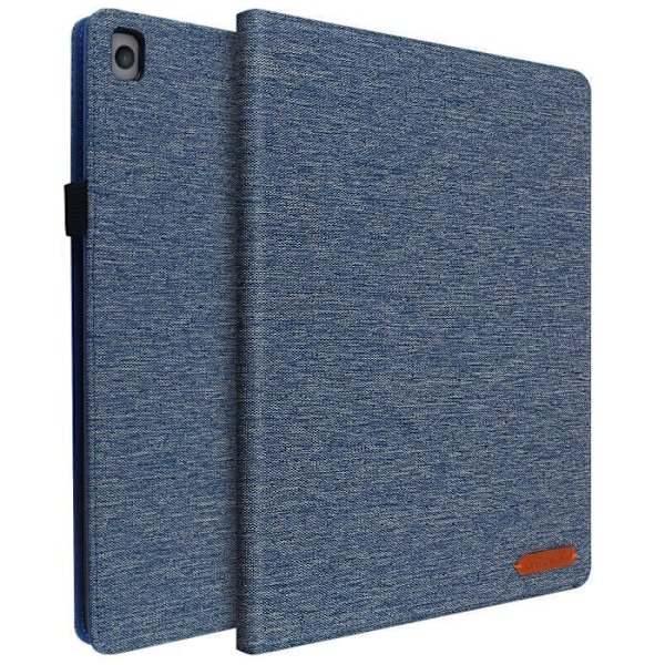 iPad 2019 10.2 Cover - AVIZAR - Øko-læder - Praktisk støtte - Kortopbevaring - Blå Blå