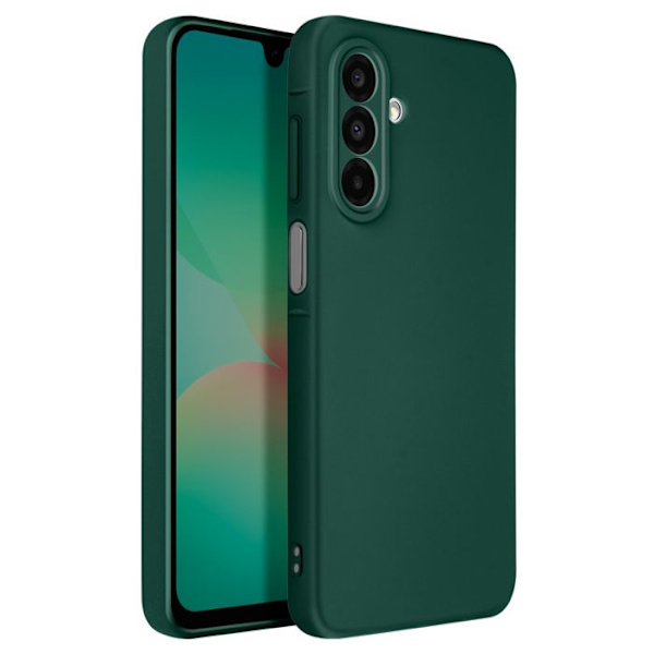 Samsung Galaxy A26:n puolijäykkä Soft-touch Anti-traces Vihreä kuori Grön