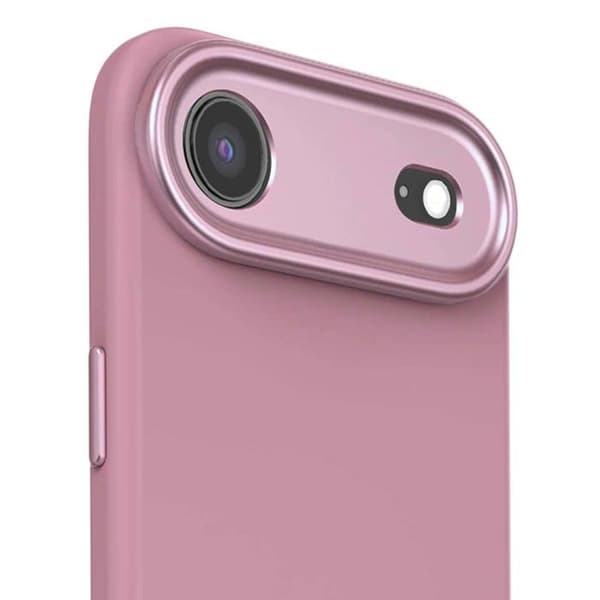 Coque MagSafe i silikon för iPhone Air antimicrobielle Decoded Rose Rosa