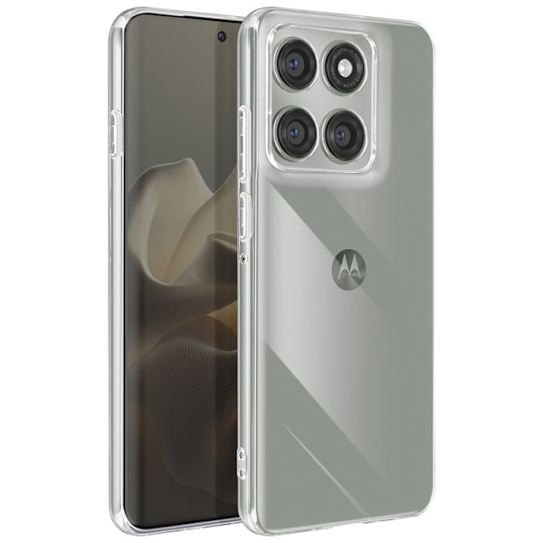 Moto Edge 60 Pro - Pehmeä Läpinäkyvä Kuori Vit