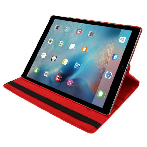 Hus iPad Pro 12.9 - AVIZAR - Flerpositionsetui - Ekologisk läder - 360° Stöd - Röd Röd