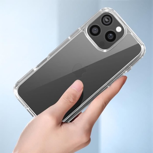 Fodral till iPhone 16 Pro Max Stötsäkert Bi-material Tunt och Lätt Transparent Transparent