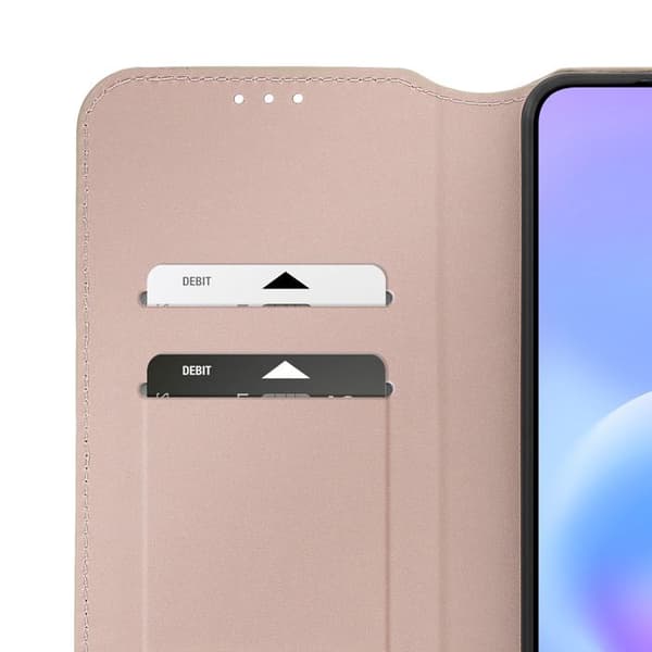 Magnetiskt Flipfodral för Galaxy A57 Ställfunktion Klassisk Edition Guld Gul