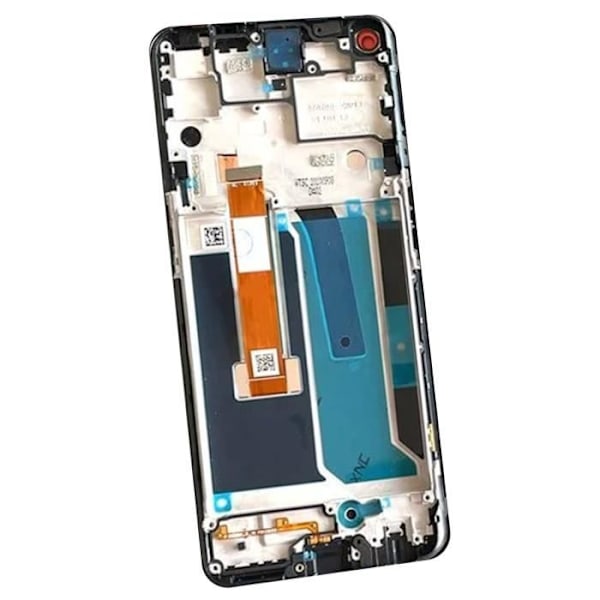 OnePlus Nord N10 5G-skærm med kompatibelt berøringsglas, sort Svart