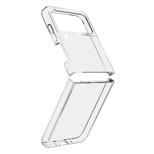 Fodral till Galaxy Z Flip 4 Silikon Anti-gulning Samsung Clear Transparent Svart Transparent