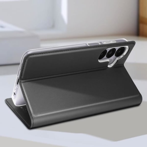 Fodral till Samsung Galaxy A15 5G - DUX DUCIS - Svart - Flip-korthållare Videosupport Svart