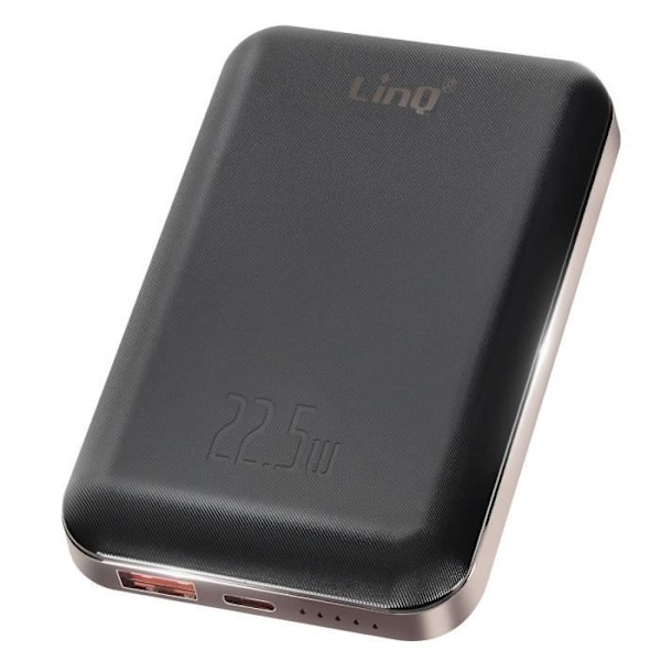 Eksternt batteri 15W MagSafe 10000 mAh Strømforsyning 20W LinQ Sort