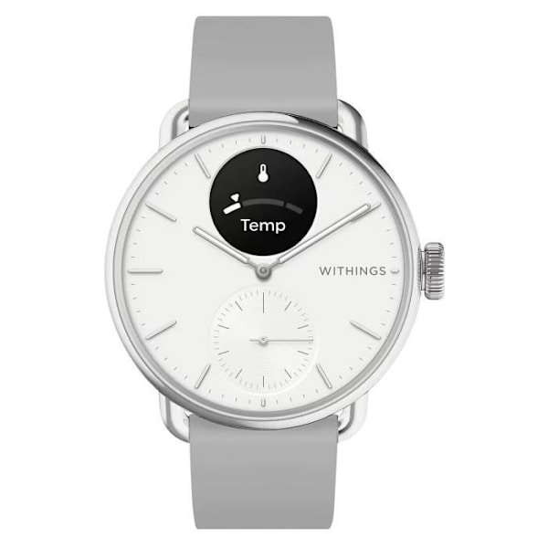 Montre Connectée 38mm Sundhedsovervågning Vandtæt 30 dages batteritid ScanWatch 2 Withings Hvid Vit