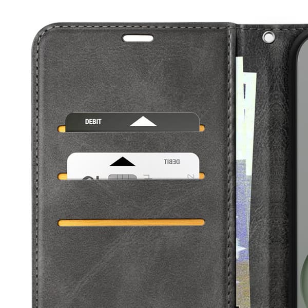 Retro Wallet Case til Honor 600 Lite med Støtte Grå Grå