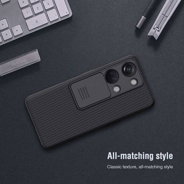 Coque til OnePlus Nord 3 med kameraskjold Model CamShield Nillkin Sort Svart