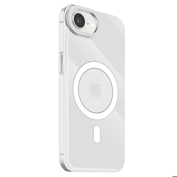 iPhone 16e kuori - Decoded - MagSafe - Naarmunsuojattu - Musta läpinäkyvä Svart