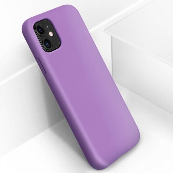 Skyddsfodral - AVIZAR - iPhone 11 - Halvstyvt silikon - Soft Touch finish - Lila Lila