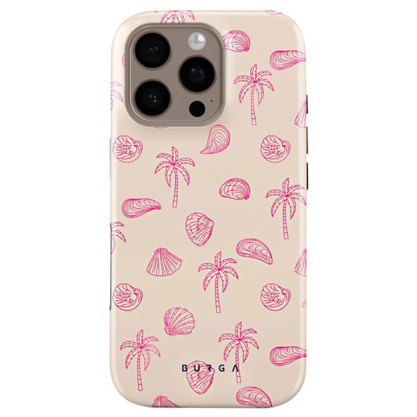 Coque MagSafe för iPhone 16 Pro Max Elegant Strandmotiv Please Burga Flerfärgad Svart