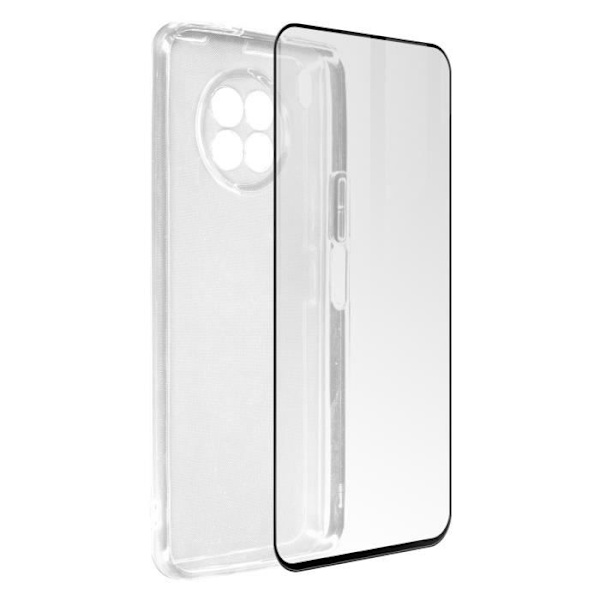 Fodral Honor 50 Lite, Huawei nova 8i mjukt silikonhärdat glas 9H Transparent Transparent
