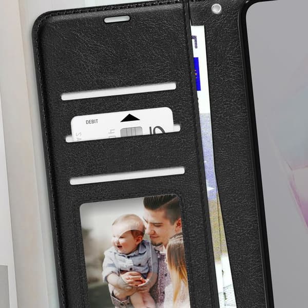 Pungetui til Galaxy A37 med håndledsrem og standfunktion Mayaxess Sort Svart