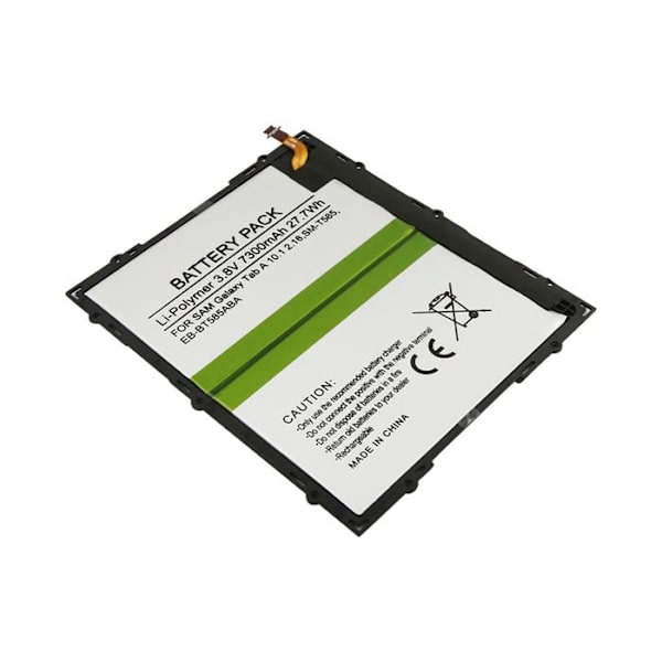 Vara-akku Galaxy Tab A 10.1" 2016 Li-Polymer 3,8V 7300mAh Valkoinen Vit