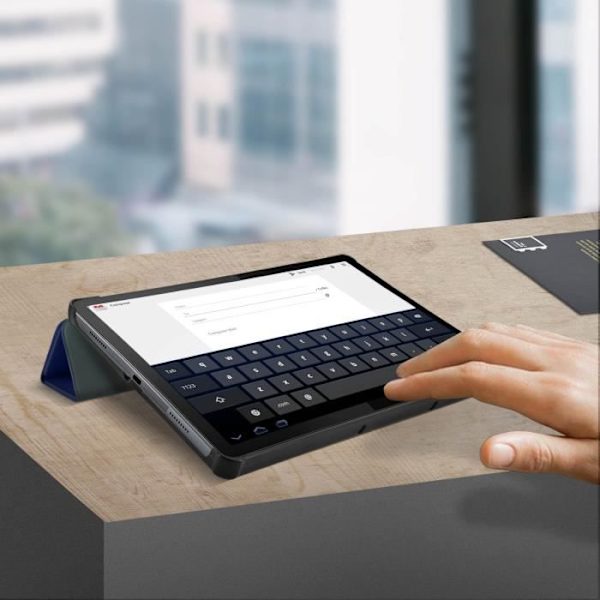 Housse - Lenovo - Tab P11 Pro - Slim Design - Eco-Læder - Video- og Tastaturstøtte Blå