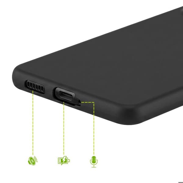 Cover til Galaxy A53 5G Enkel og Stødabsorberende Silikone Mayaxess Sort Svart
