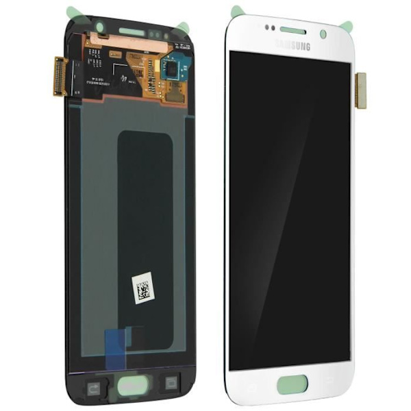 LCD-skärm - Samsung - Galaxy S6 - Vit - Ersättning - Original Komplett Vit