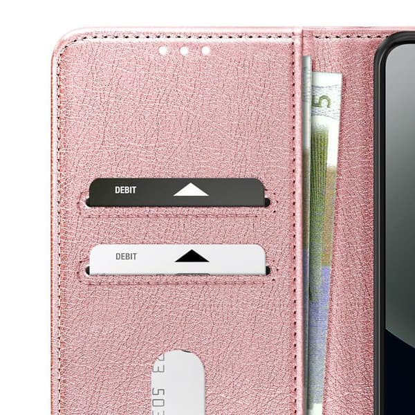 Xiaomi Redmi Note 15 Pro 4G Chesterfield Serie Plånboksfodral Ställfunktion Rosa Ros