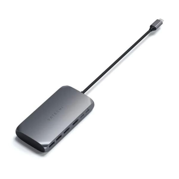 USB-C Hub - SATECHI - Monipuolinen 6-in-1 - PD 85W - 2x HDMI 4K (60/30Hz) - USB-C/USB-A 5Gbps