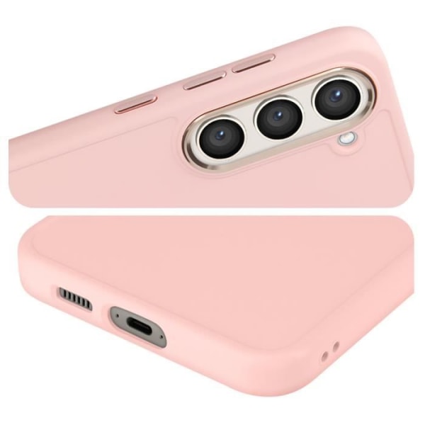 Fodral till Samsung Galaxy S23 Plus Rigid Contour Camera Metallic Powder Pink Rosa